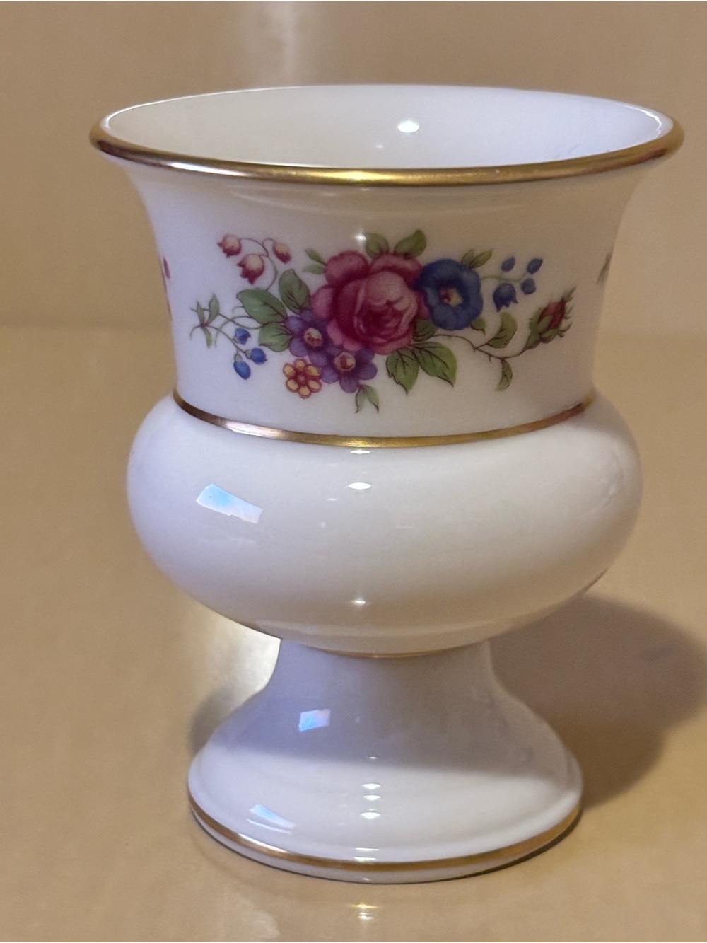 Vintage Lenox Small Porcelain Pedestal vase